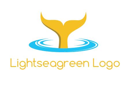 fish tail in water logo