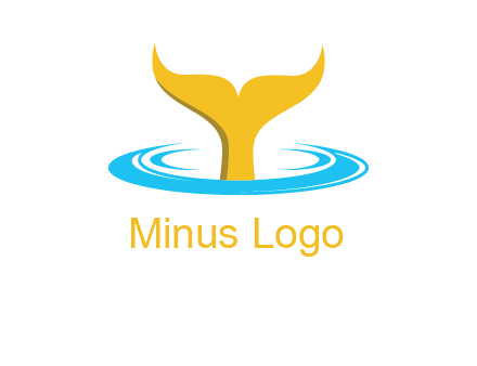 fish tail in water logo