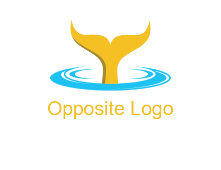 fish tail in water logo