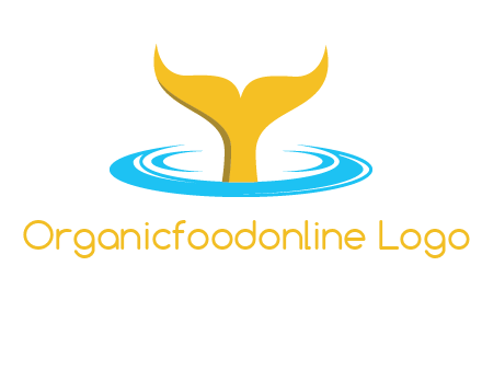 fish tail in water logo
