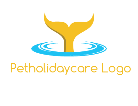 fish tail in water logo