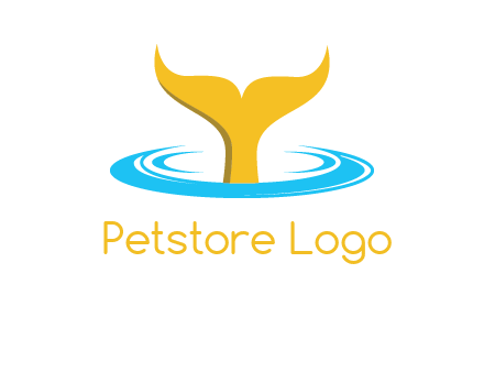 fish tail in water logo