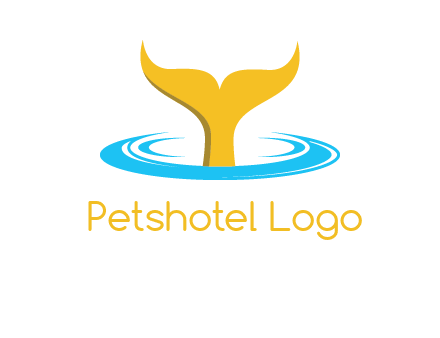 fish tail in water logo