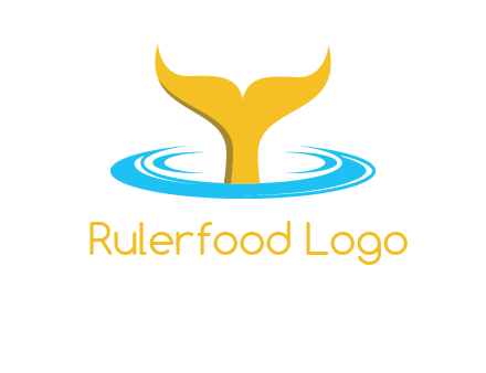 fish tail in water logo