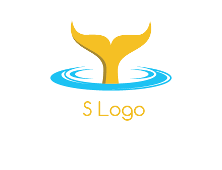 fish tail in water logo