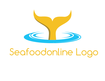 fish tail in water logo