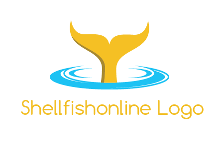 fish tail in water logo