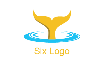 fish tail in water logo