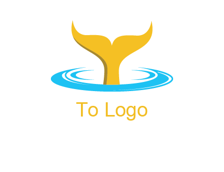 fish tail in water logo