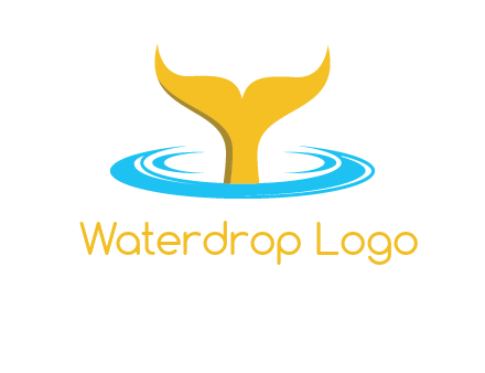 fish tail in water logo