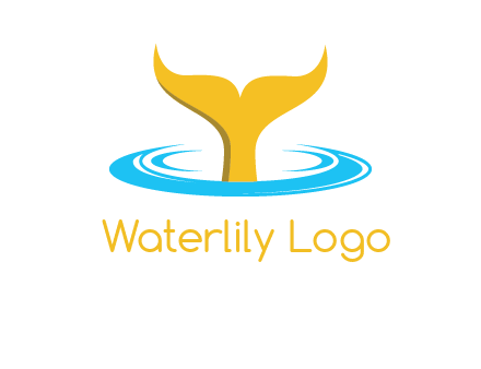 fish tail in water logo