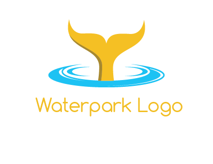 fish tail in water logo