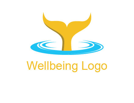 fish tail in water logo