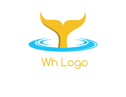 fish tail in water logo