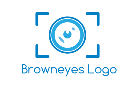 eye shape lens logo