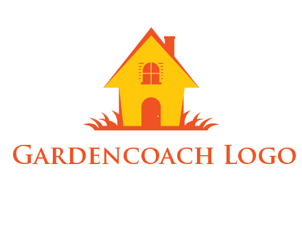 shack on grass vector