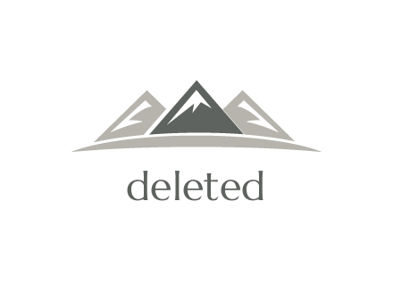 abstract mountain peaks landscape logo