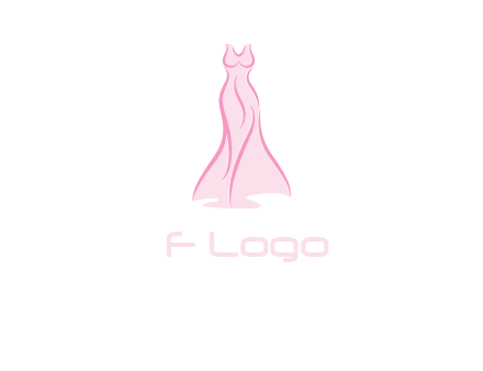 line art fashion dress logo