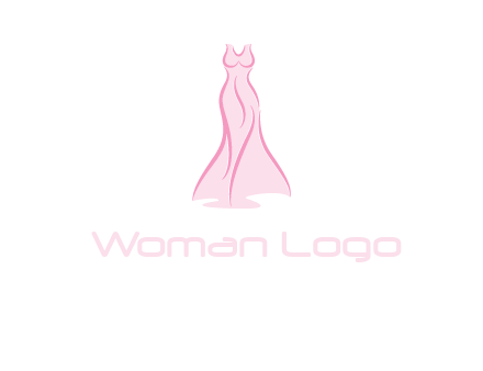 line art fashion dress logo