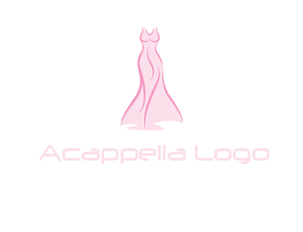 line art fashion dress logo
