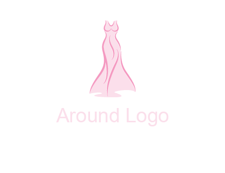 line art fashion dress logo