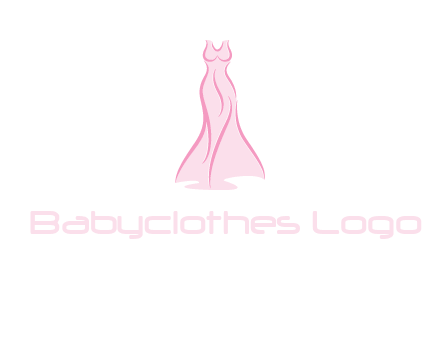 line art fashion dress logo