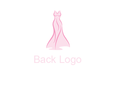line art fashion dress logo