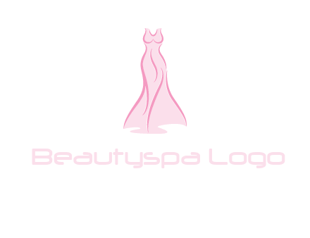 line art fashion dress logo