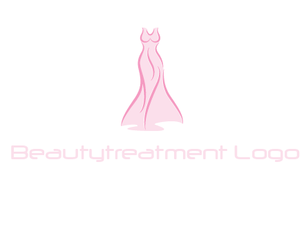 line art fashion dress logo