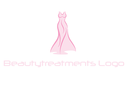 line art fashion dress logo
