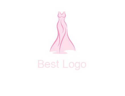line art fashion dress logo