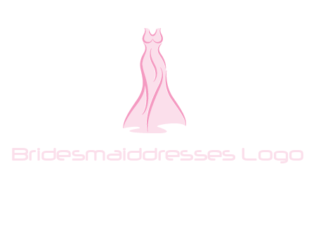 line art fashion dress logo