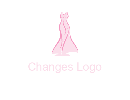 line art fashion dress logo