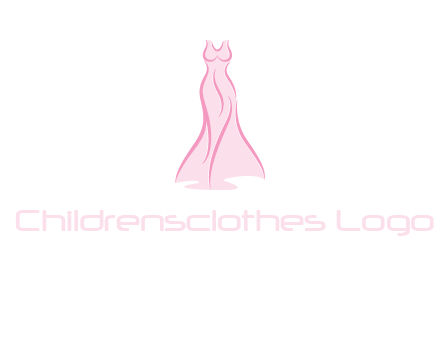 line art fashion dress logo