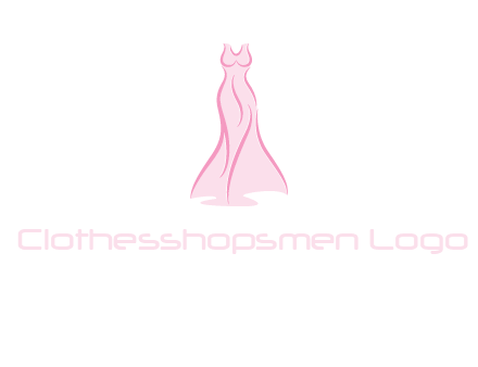 line art fashion dress logo