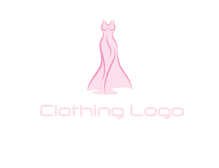 line art fashion dress logo