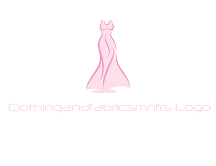 line art fashion dress logo