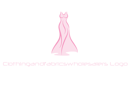 line art fashion dress logo