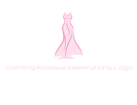 line art fashion dress logo