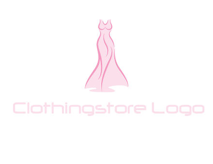 line art fashion dress logo