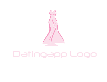 line art fashion dress logo