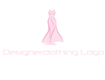 line art fashion dress logo