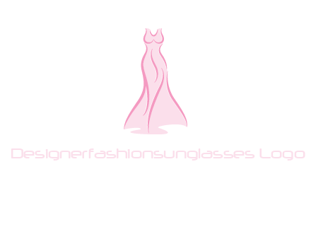 line art fashion dress logo