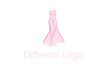 line art fashion dress logo