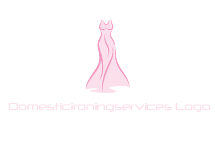 line art fashion dress logo