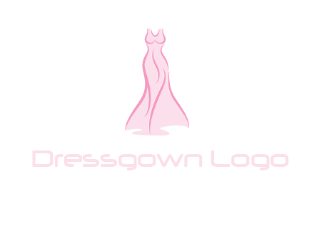 line art fashion dress logo