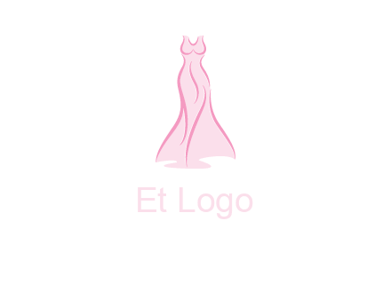 line art fashion dress logo