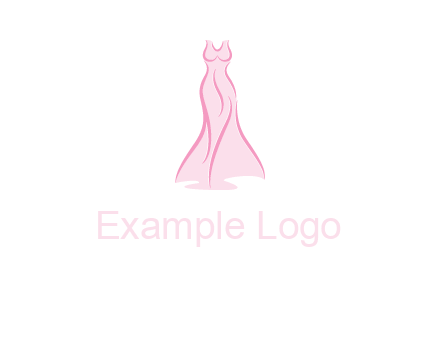 line art fashion dress logo