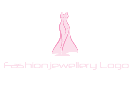 line art fashion dress logo