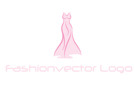 line art fashion dress logo